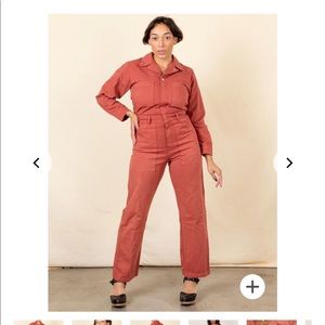 Big Bud Press Long Sleeve Everyday Jumpsuit- Clay Red